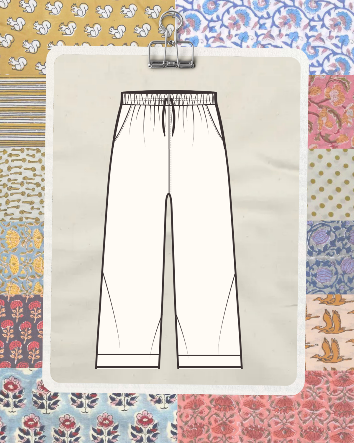 No Alarms Leisure Sleepers • Block Print Cotton